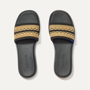 Rothy's The Slide Sandal - Gilded Crochet Size 9